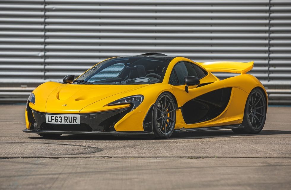 The very first McLaren P1 registered to a customer will cross the block at Silverstone Auctions May Sale
