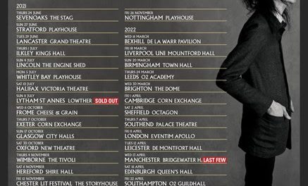 John Cooper Clarke announces ‘I Wanna Be Yours’ rescheduled tour dates 2021 – 2022