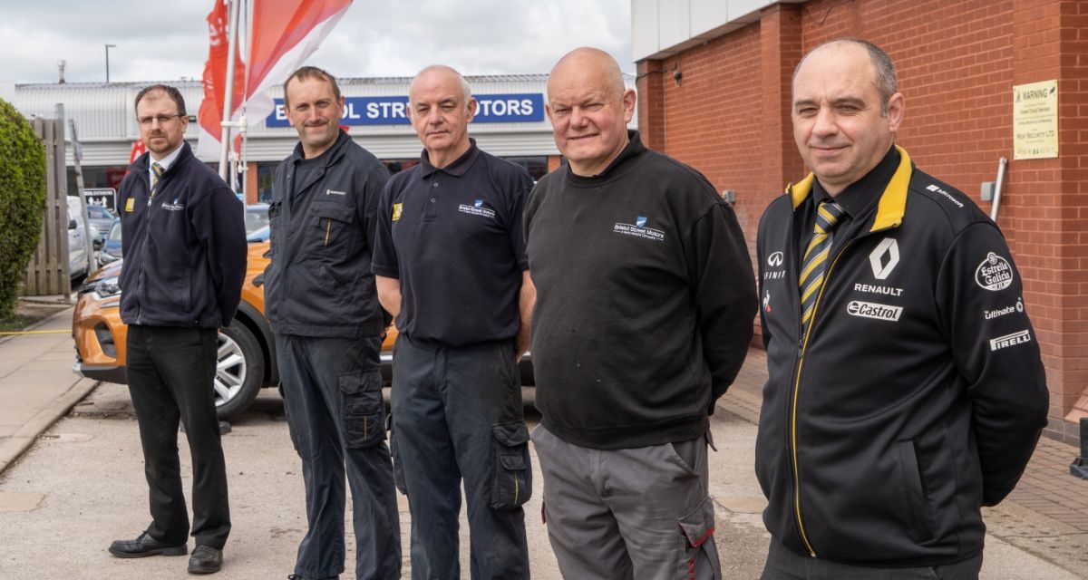 BRISTOL STREET MOTORS COLLEAGUES IN DERBY CELEBRATE 100 NOT OUT!