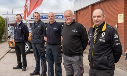 BRISTOL STREET MOTORS COLLEAGUES IN DERBY CELEBRATE 100 NOT OUT!
