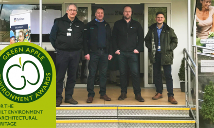 Pioneering low carbon scheme delivered by J Tomlinson and Bromford wins gold at Green Apple Environment Awards