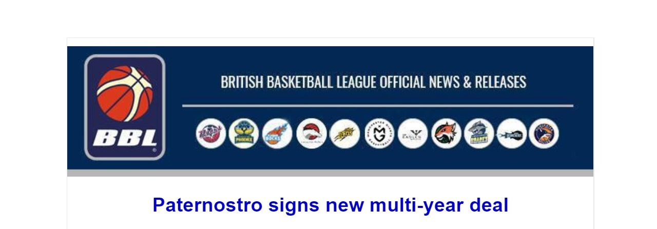Paternostro signs new multi-year deal