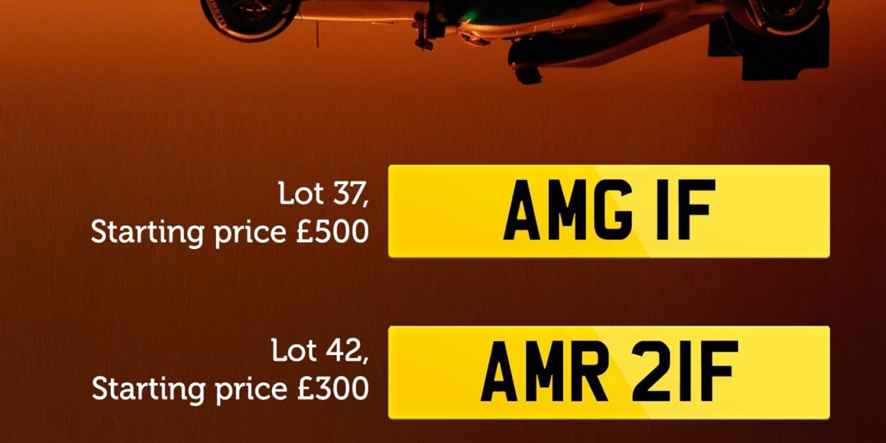 DVLA Personalised Registrations Summer Sale’s feast for F1 aficionados