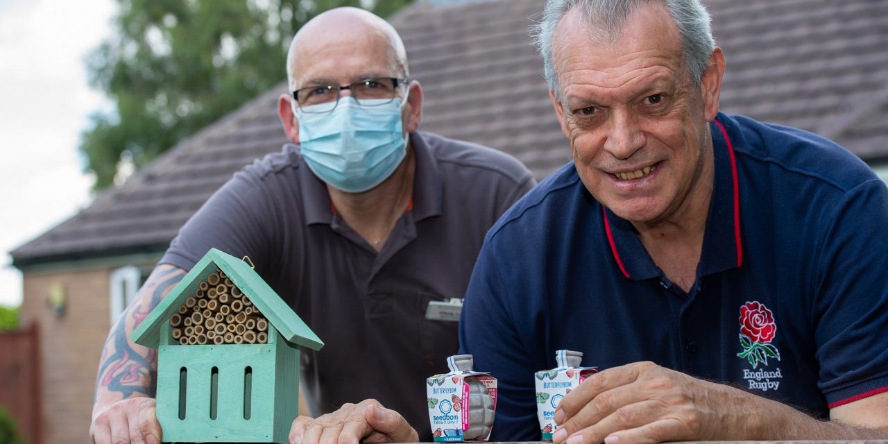 LEICESTERSHIRE CARE HOME RESIDENTS WATCH BUTTERFLIES FLUTTER BY WITH HOMEBUILDER’S HELP