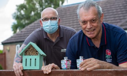 LEICESTERSHIRE CARE HOME RESIDENTS WATCH BUTTERFLIES FLUTTER BY WITH HOMEBUILDER’S HELP