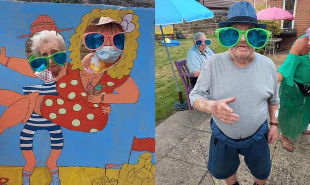 Care home celebrates with seaside summer party