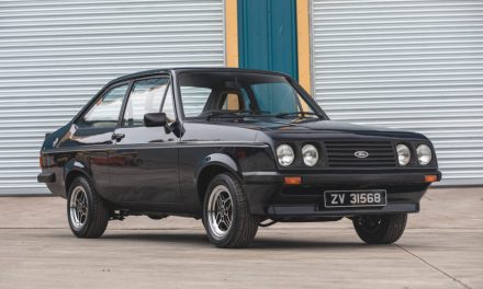 A recommissioned 1979 Ford Escort RS2000 MK2 offered from Richard Hammond and The Smallest Cog team