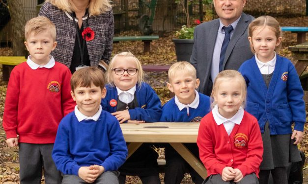 Miller Homes donates buddy bench to local school in support of Anti-Bullying Week