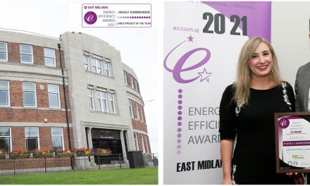 Sustainable redevelopment of landmark Derbyshire building receives high commendation at energy efficiency awards