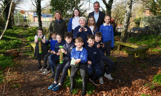 Eyes on the sky: East Leake pupils benefit from donation of bird watching kits
