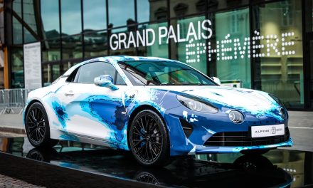 Alpine unveils the A110 designed by Obvious at Art Paris Fair