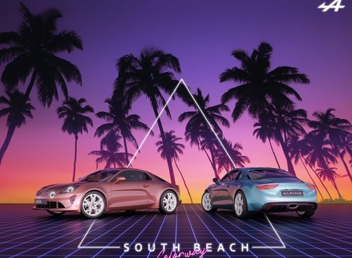 Alpine unveils its A110 in Miami colours