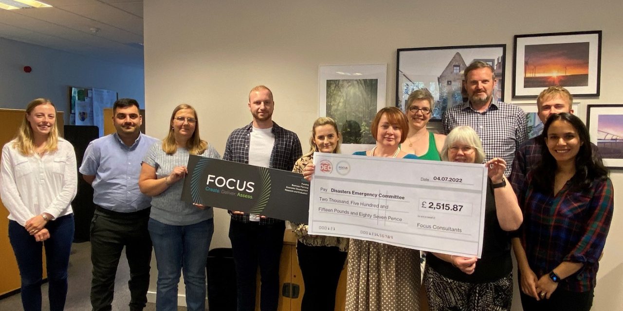 Focus raises £2,515 in aid of the Disaster Emergency Committee