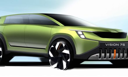 ŠKODA releases first exterior sketches of VISION 7S