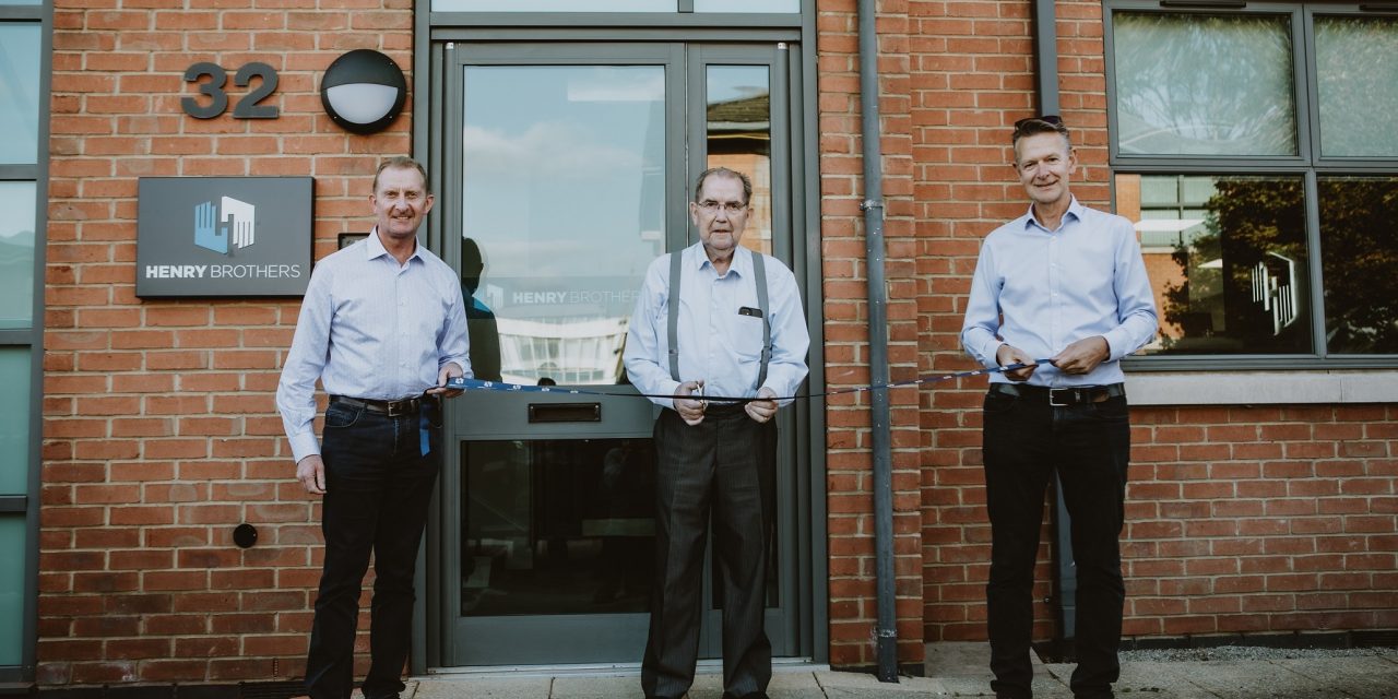Official opening, as Henry Brothers Midlands relocates to larger offices due to expansion