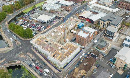 Timber frame goes up on Clegg Construction’s Premier Inn project