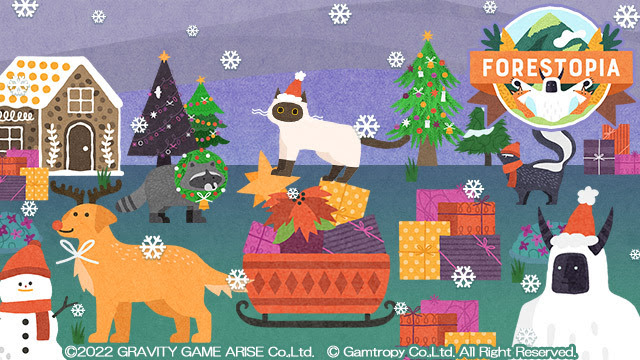 Happy Christmas! Forestopia Exciting Winter Update ♪ Doggies and kittens join the cute animals!