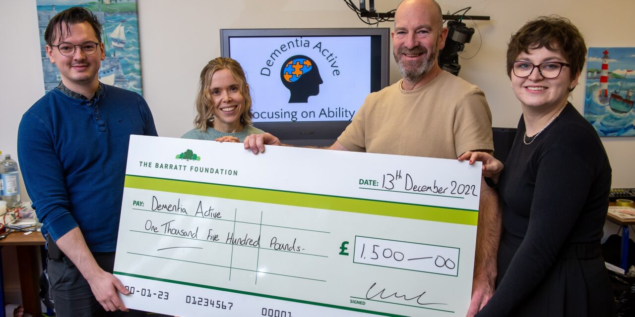 Developer takes action on dementia with donation to Banbury charity
