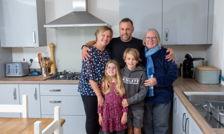 Family of five make multi-generational move to new build property in Derbyshire