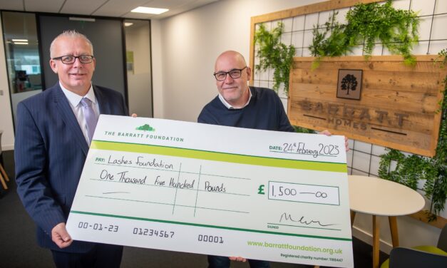 NOTTINGHAMSHIRE HOUSEBUILDER MAKES DONATION IN HONOUR OF EVIE’S LEGACY