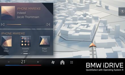 Big stage for interaction and information: BMW presents the newest version of the BMW iDrive system.
