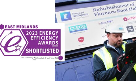 Nottinghamshire student accommodation refurbishment project managed by Clegg Construction shortlisted for an energy efficiency award