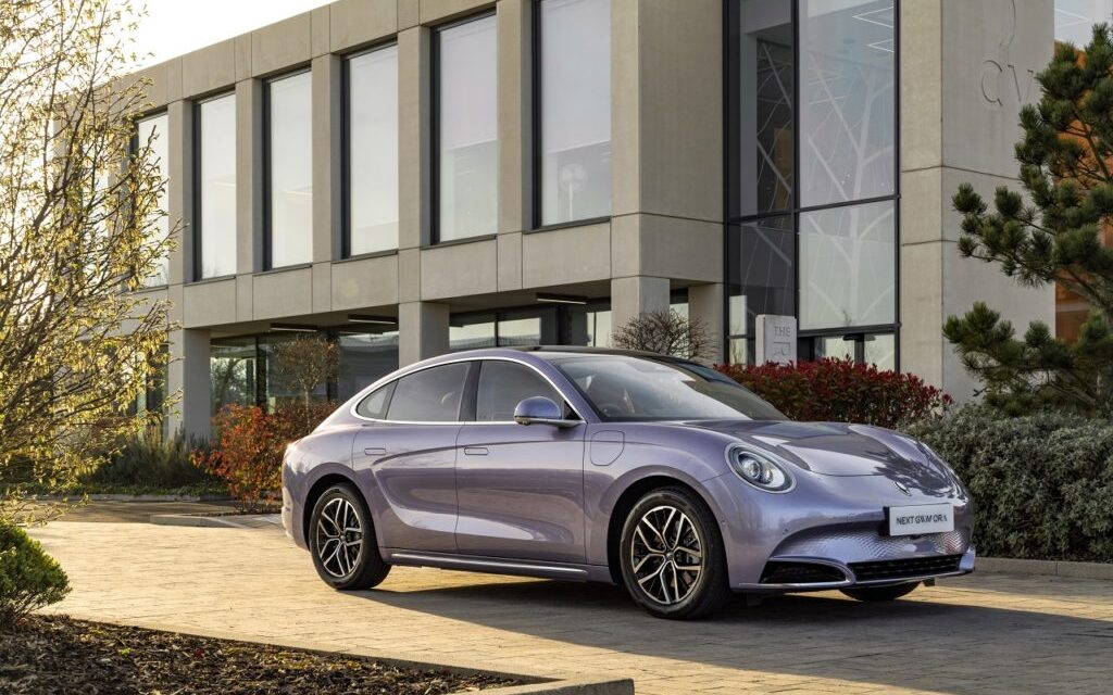 GWM ORA confirms its next UK model, an electric premium saloon, which debuts today at Fully Charged Live