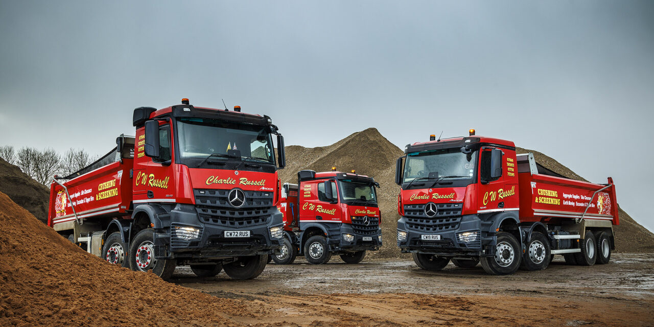 Rugged Mercedes-Benz Arocs from Bell Truck and Van muscles in to CW Russell’s fleet