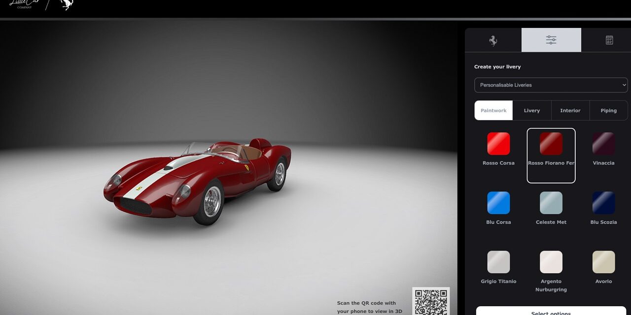 The Little Car Company unveils innovative Ferrari Testa Rossa J configurator