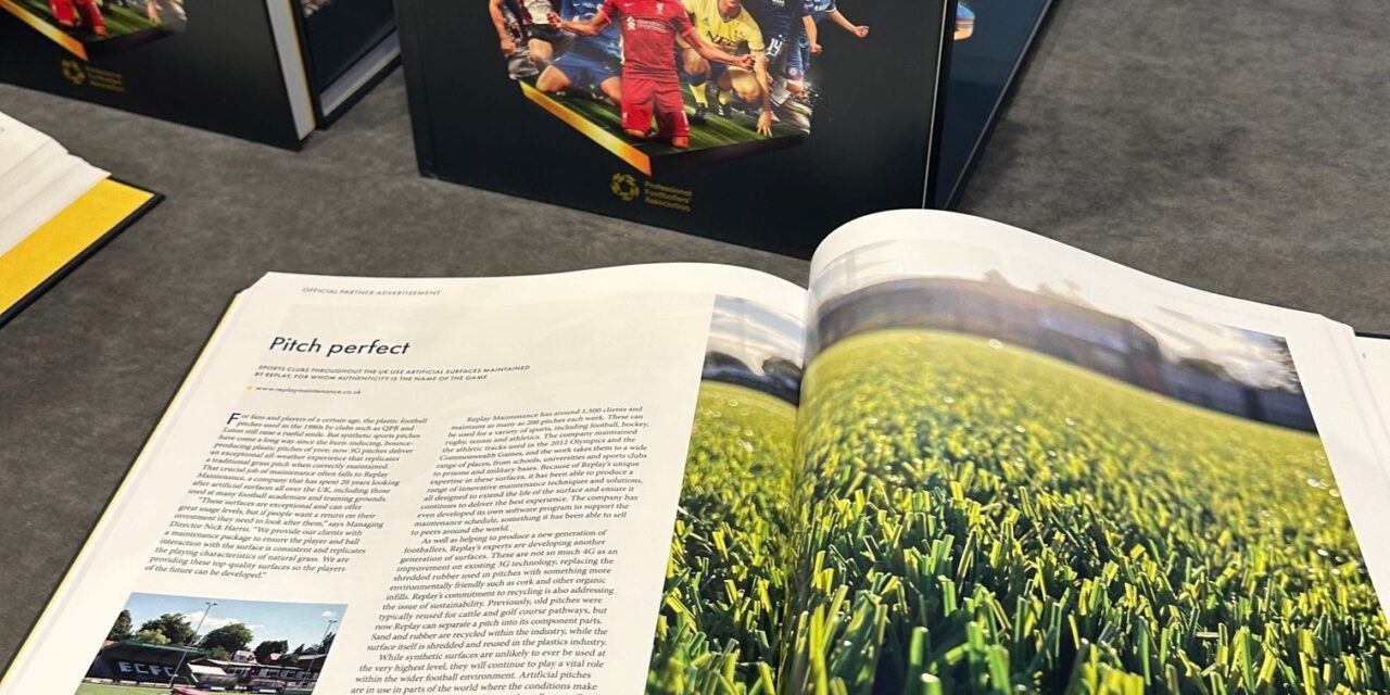 Replay Maintenance features in commemorative football book