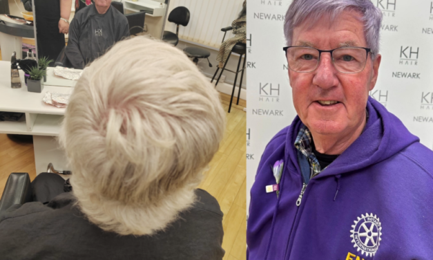 Newark hair salon dyes 77-year-old’s hair purple for Polio