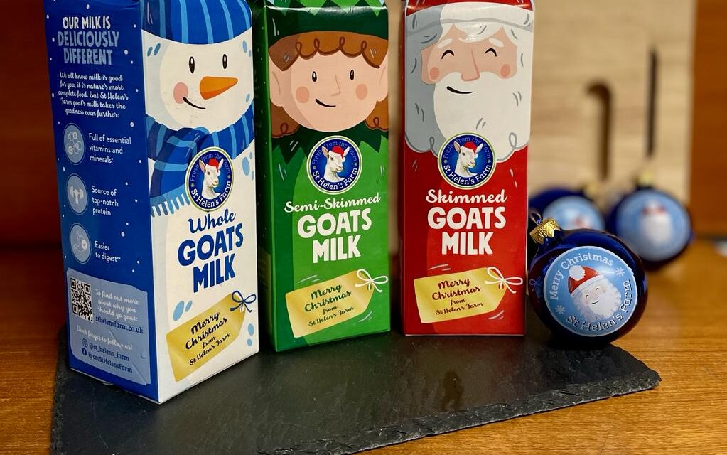 Yorkshire based goat’s milk producer packed with joy as Christmas packaging hits shelves
