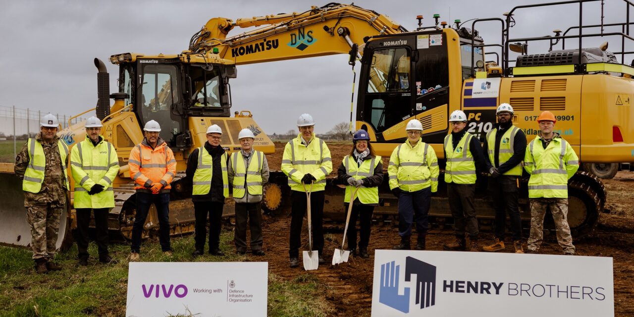 Henry Brothers and VIVO Defence break ground on £6m scheme at Gamecock Barracks