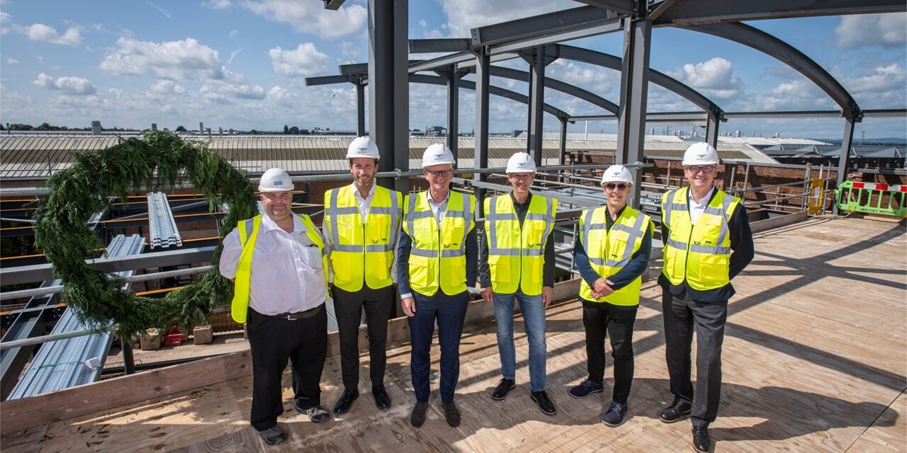 Bentley Motors celebrates topping out on new state-of-the-art Design Centre