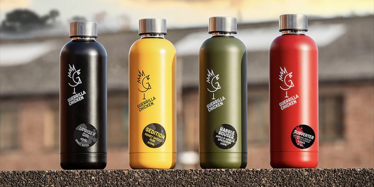 Why this gin-ius metal bottle captures the spirit of “upstart” Guerrilla Chicken