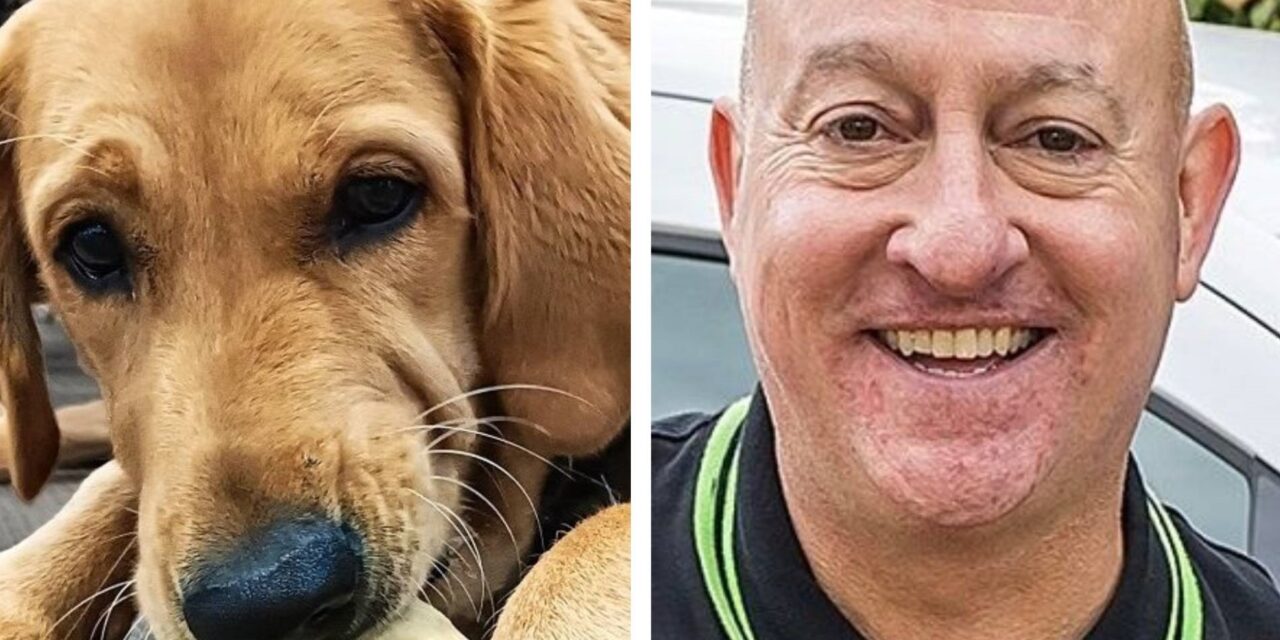 Ian Russell of Ovenu Ashby sponsors ‘sweet and charming’ Guide Dogs pup Ralph