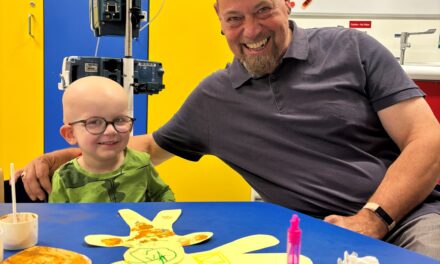 Children’s cancer charity Candlelighters celebrate pioneering at-home chemotherapy service.