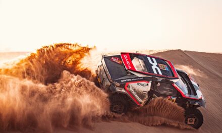 The Dacia Sandriders are in the Dakar Rally podium fight