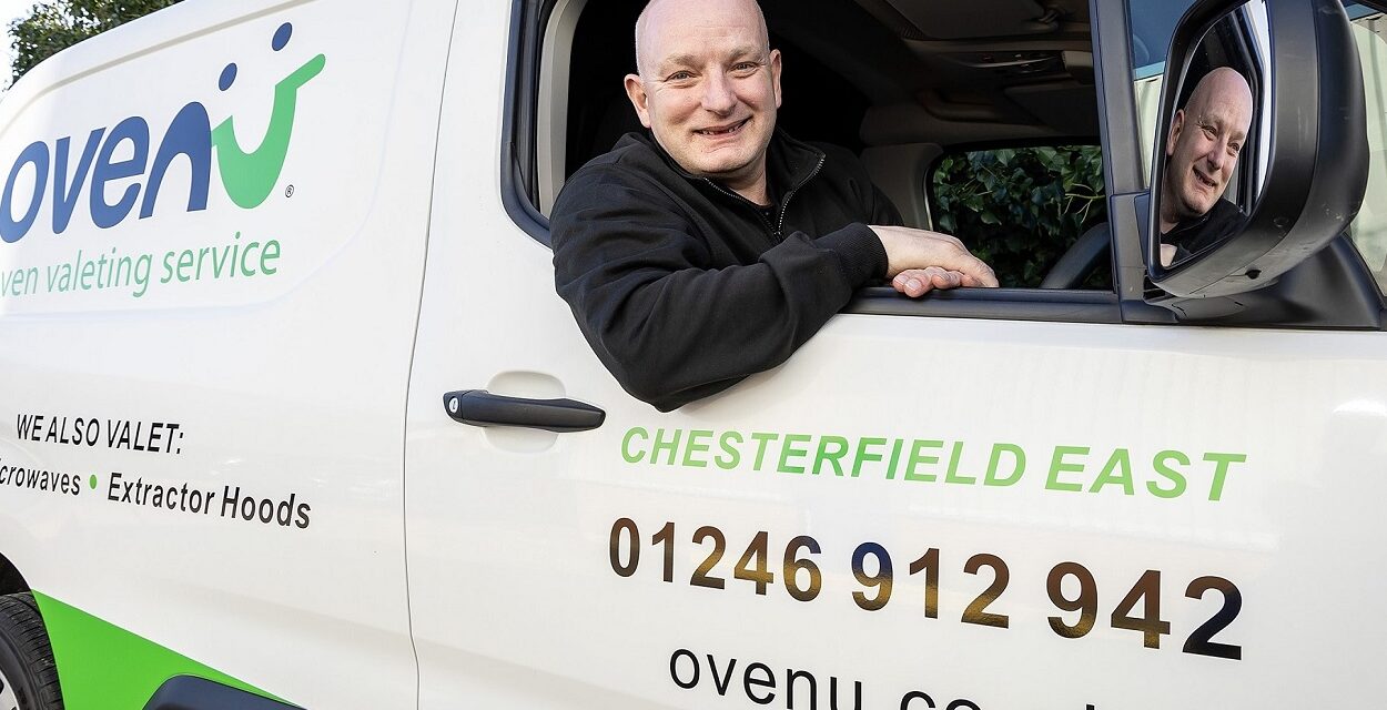 Former trucker Mark delivers a shine with oven cleaning service Ovenu Chesterfield East