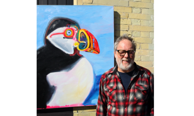 Artist and comedian Jim Moir (aka Vic Reeves) returns to Newcastle with a new exhibition celebrating Northumbrian birdlife and landmarks:  Knot Twister Prologue