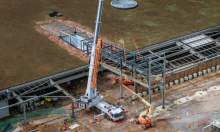 Bridge makes first connection between new and existing sites at the home of Rolls-Royce