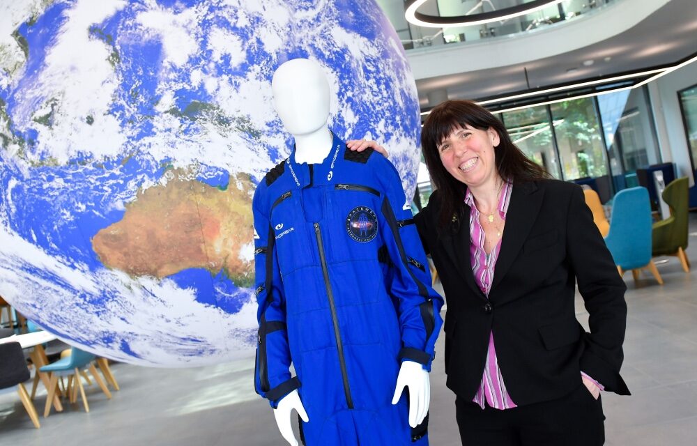 Groundbreaking space suit on show at networking event