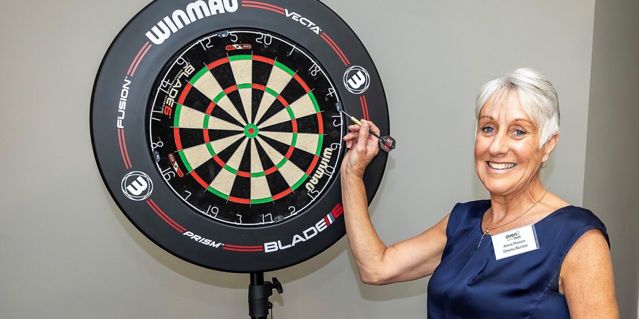Derbyshire entrepreneur Anna shines as she hits a bullseye for cancer charity