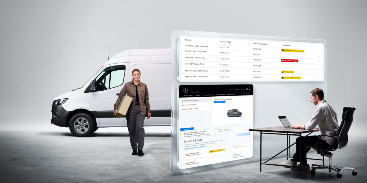 Optimised operating time via real-time diagnosis: Mercedes-Benz Van Uptime Monitor for commercial vans
