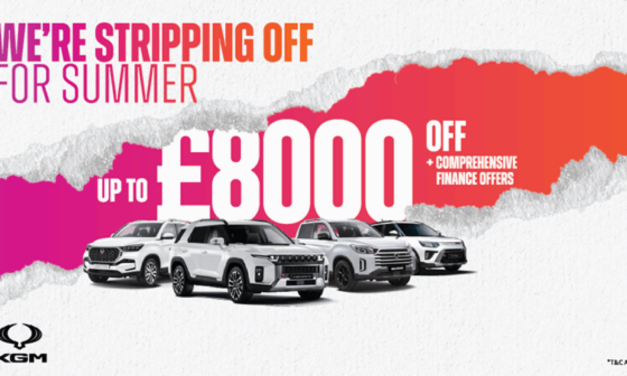 KGM Motors UK strips off for summer with up to £8000 off award-winning range