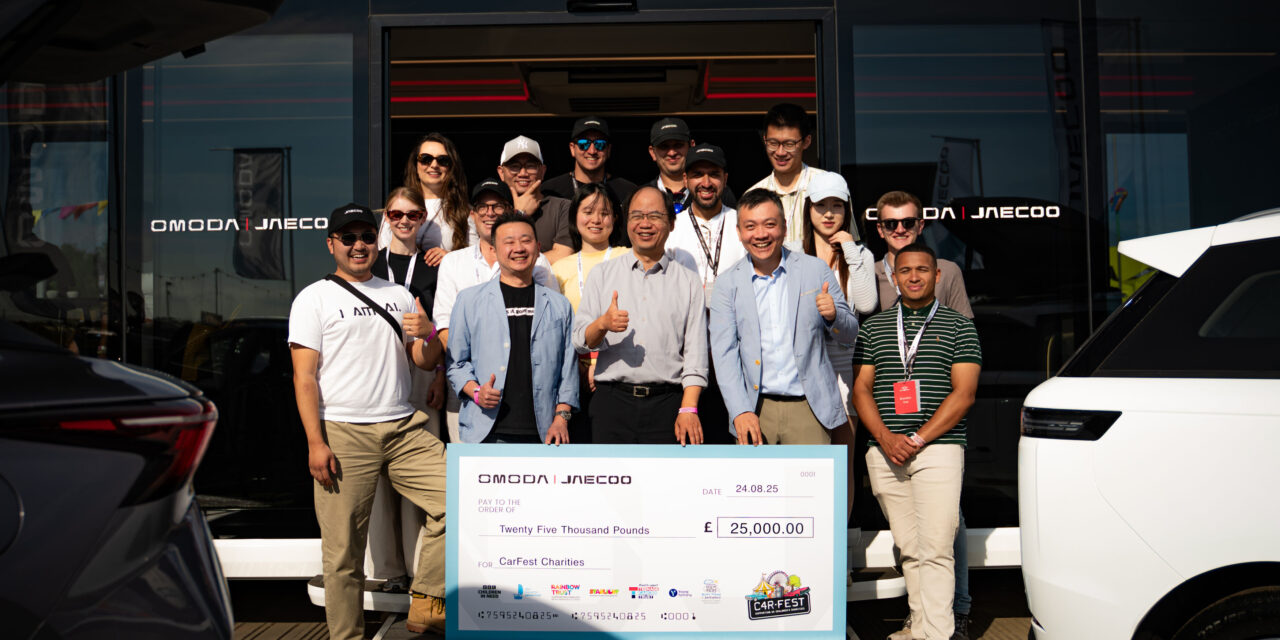OMODA&JAECOO UK celebrates 25,000 new car sales with £25,000 donation to CarFest charities