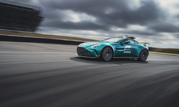 The new Aston Martin Vantage S assumes FIA Safety Car duties in Formula 1®