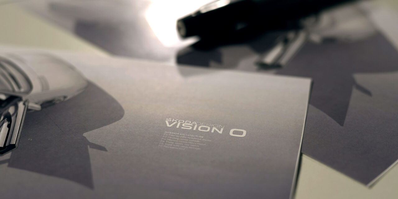 Škoda Vision O: First design sketches revealed and world premiere to follow live on YouTube