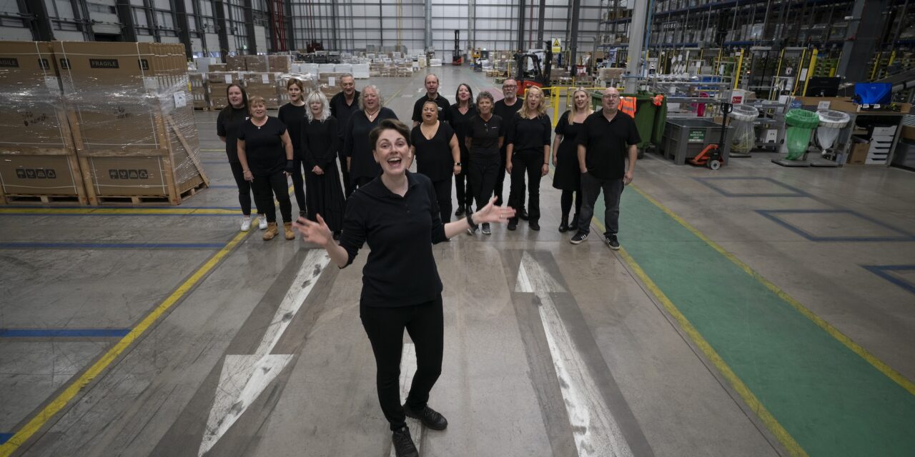 WAREHOUSE WORKER CHOIR FORMED BY PPL PRS TO SHOW HOW MUSIC CAN IMPROVE MENTAL HEALTH OF SECTOR