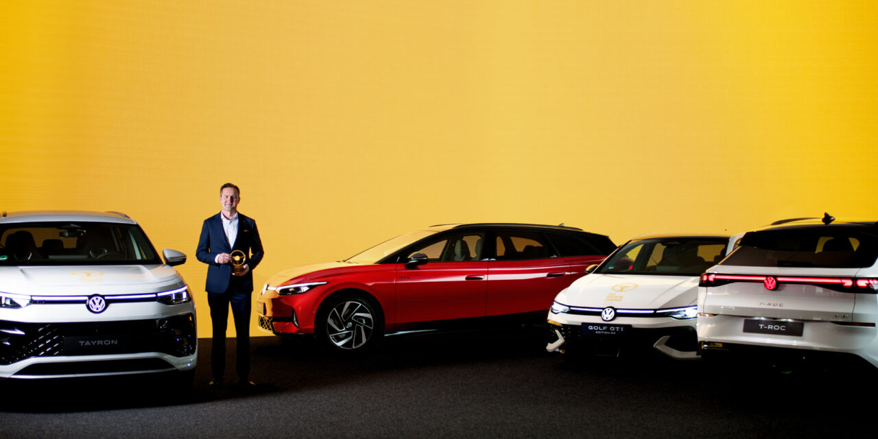 Historic success: Volkswagen is the first manufacturer to receive ‘Golden Steering Wheel’ award for four models
